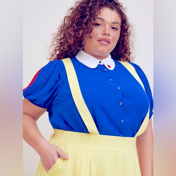 Sz4,4x,26 Plus Size Torrid Skirt Disney Princess Snow Skirtall Jumper Skater - Picture 3 of 13